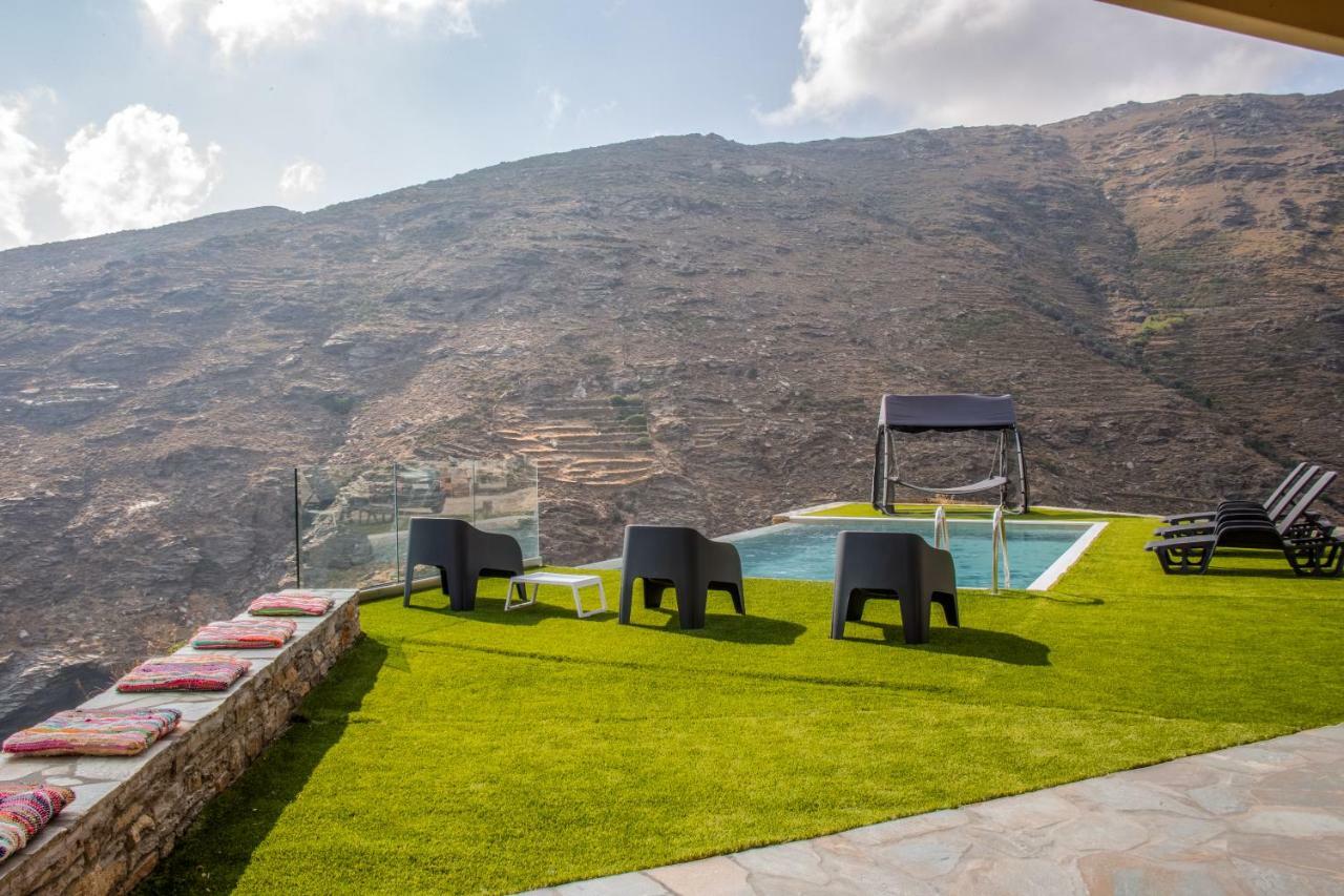 Anastasis Luxury Villa Andros With Heated Pool Sineti エクステリア 写真